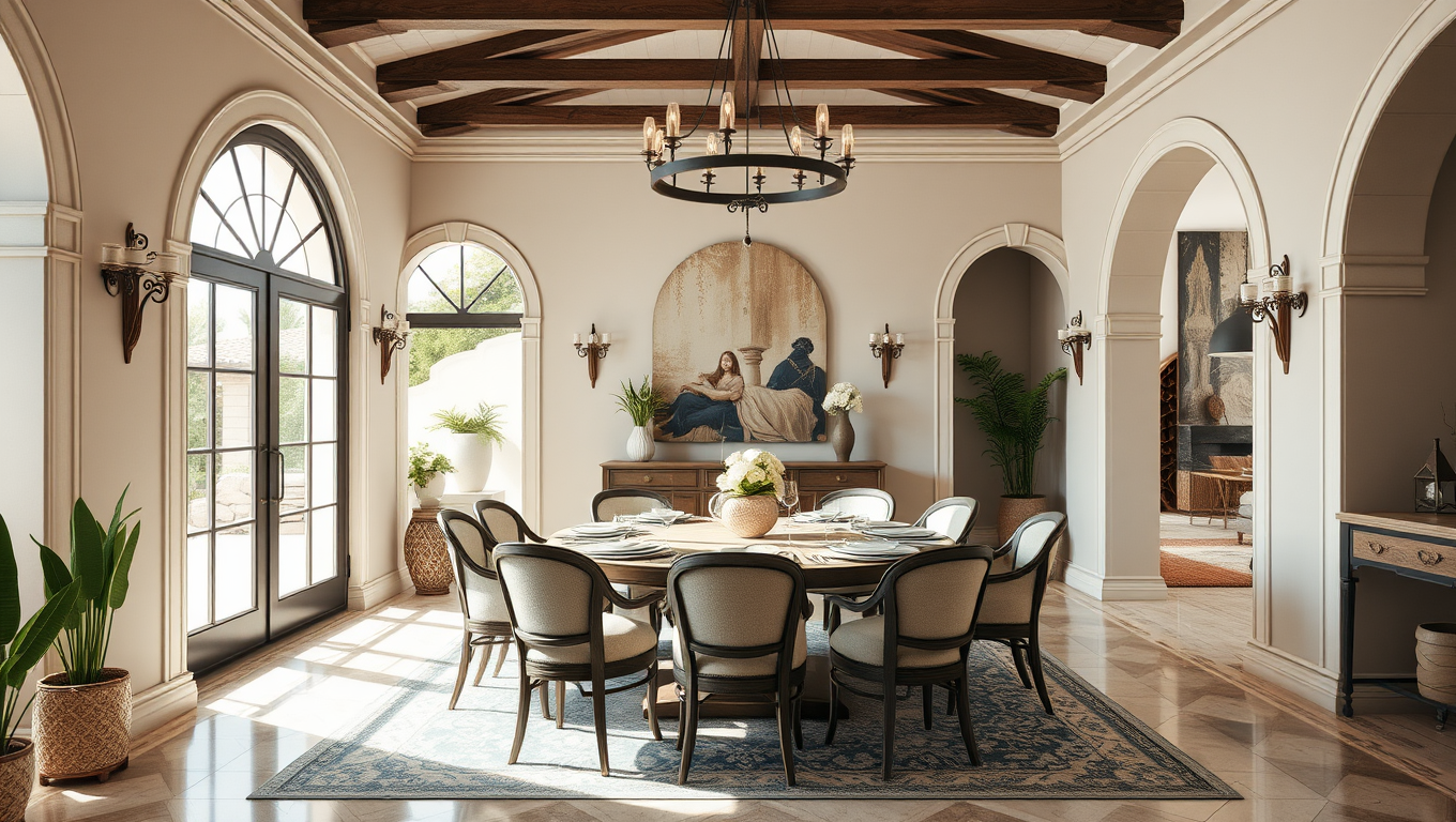 10 Essential Elements of a Stunning Mediterranean Dining Room